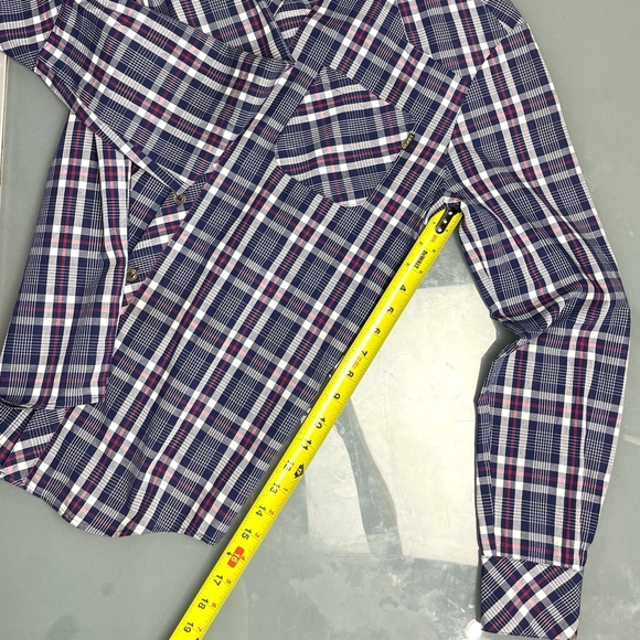 Benny Gold chambray plaid button up - Picture 16 of 16